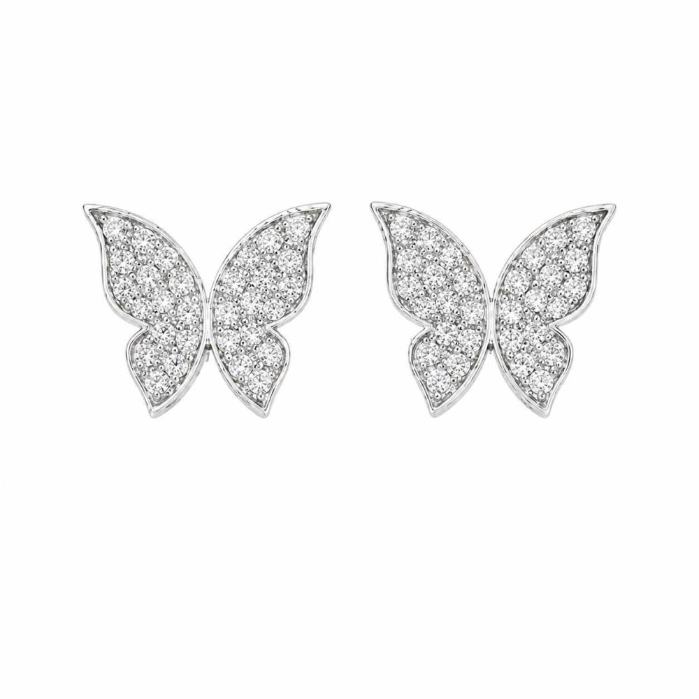 Brincos Borboleta G Zirconias
