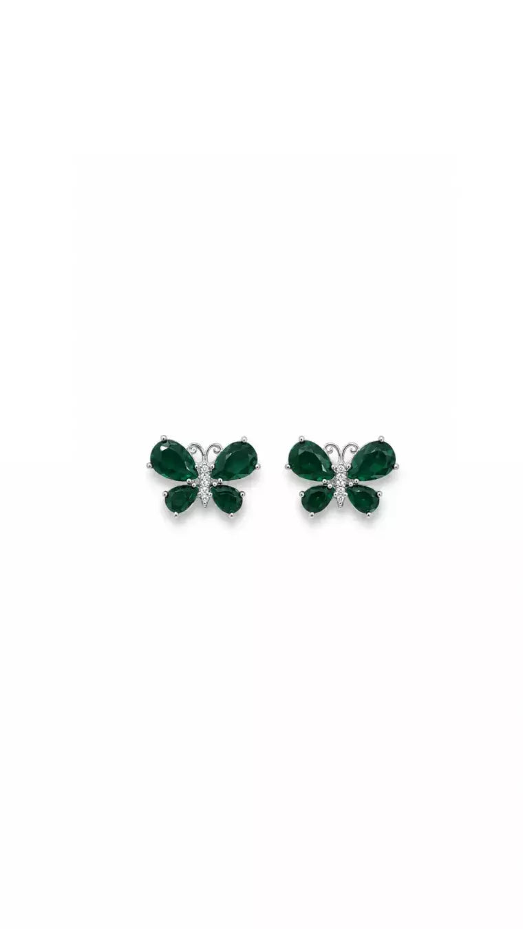 Brincos Borboleta Verde