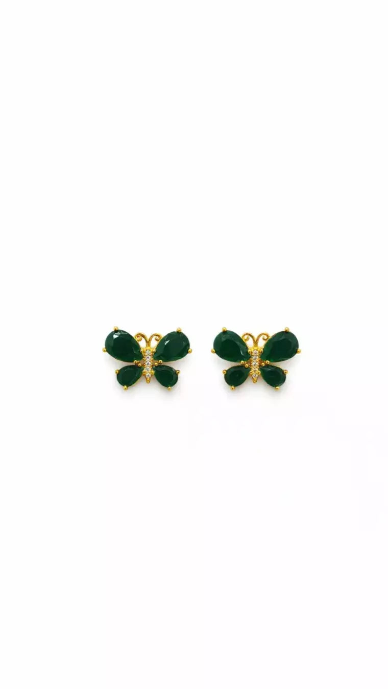 Brincos Borboleta Verde
