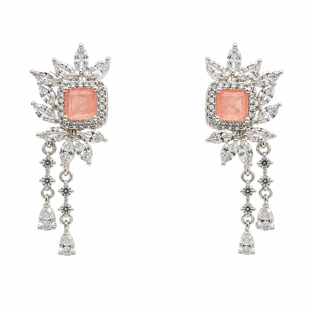 Brincos Festa Rose Zirconias
