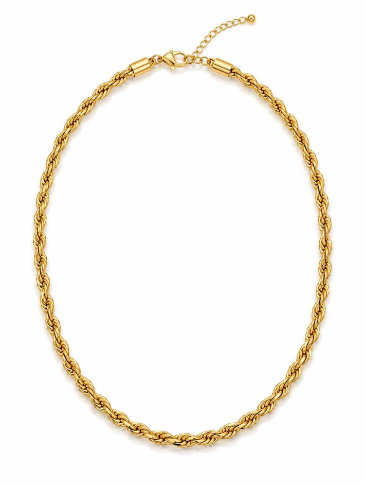 Colar Choker Fio Baiano 4mm Banho Ouro 18k 40+5cm