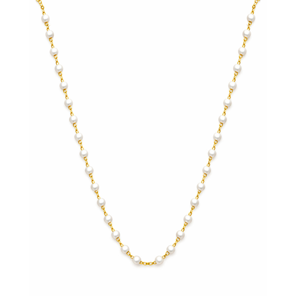 Colar Choker Mini Bolinhas Pérola