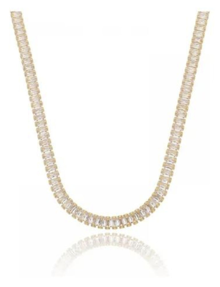 Colar Choker Riviera Baguete