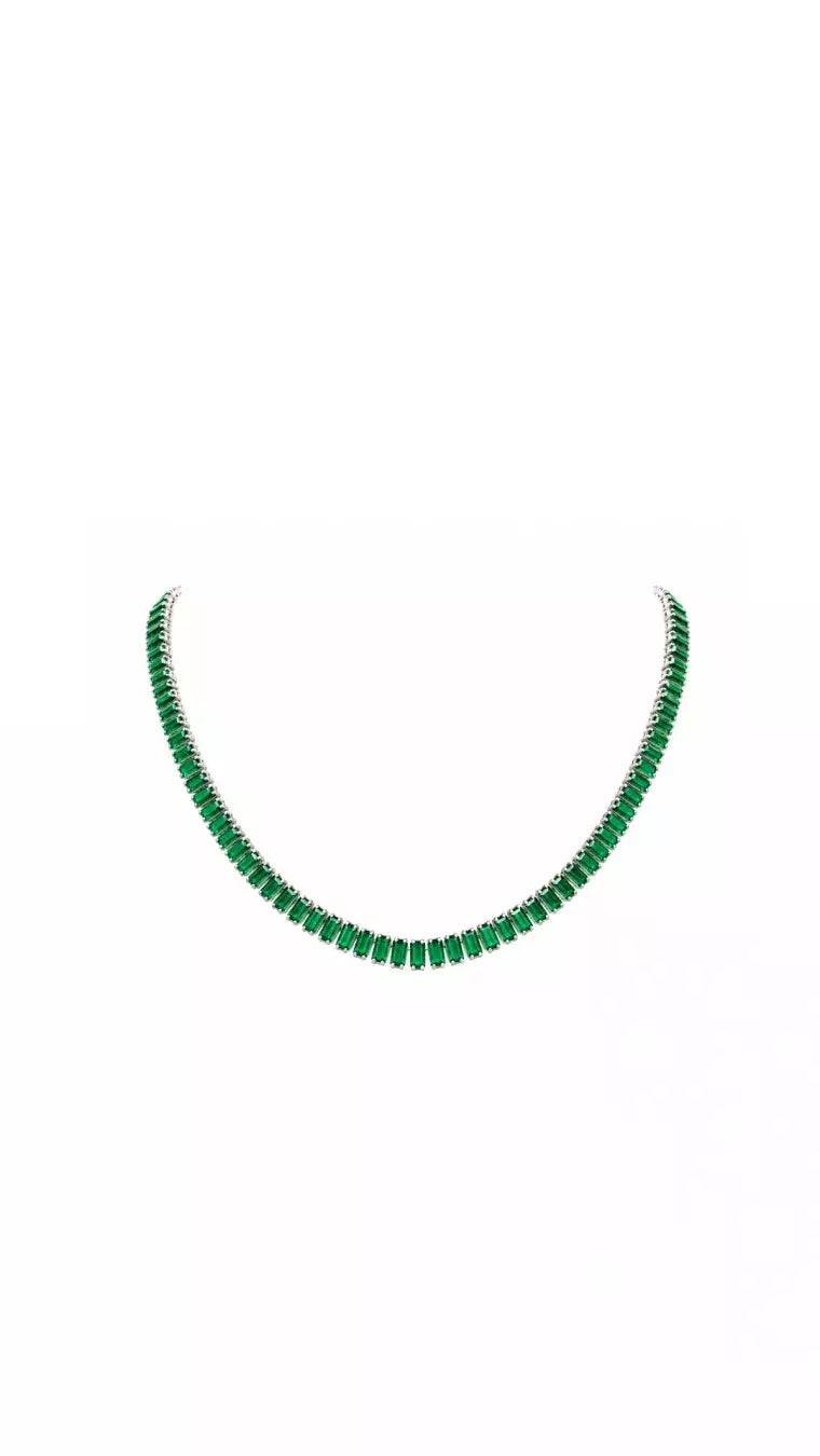 Colar Choker Riviera Navete Verde