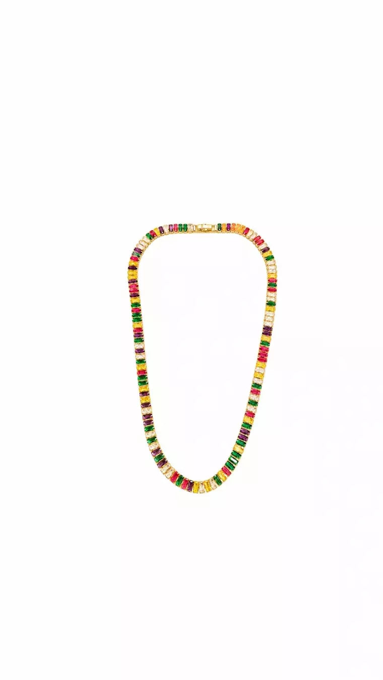 Colar Choker Riviera Rainbow