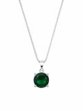 Colar Pingente Esfera Verde