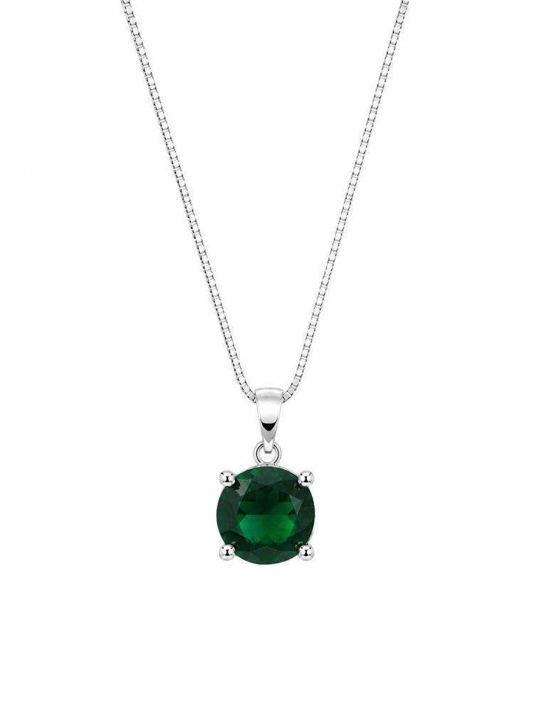 Colar Pingente Esfera Verde
