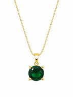 Colar Pingente Esfera Verde