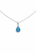 Colar Pingente Gota Azul