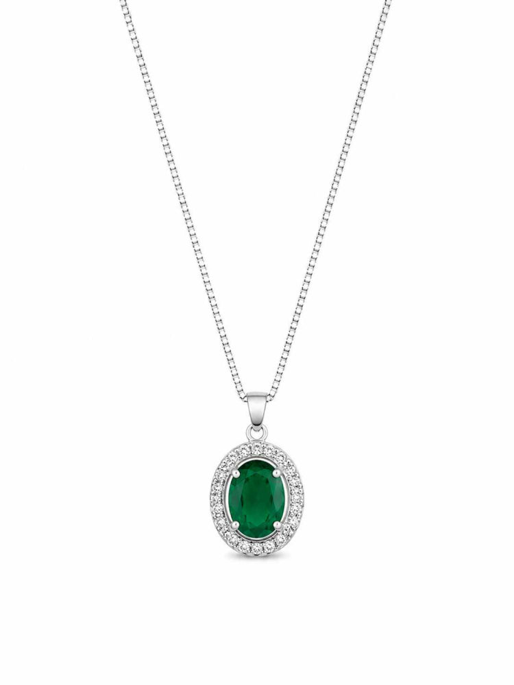 Colar Pingente Inspiração Verde Esmeralda