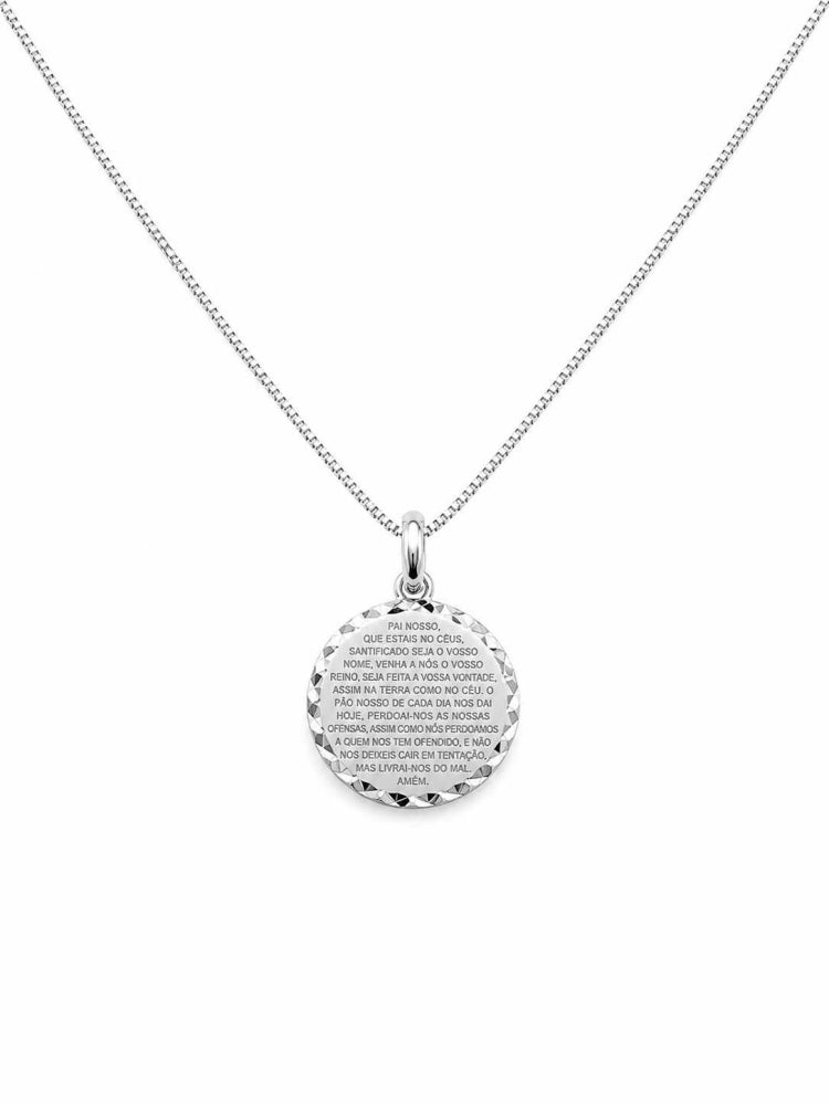 Colar Pingente Medalha Pai Nosso