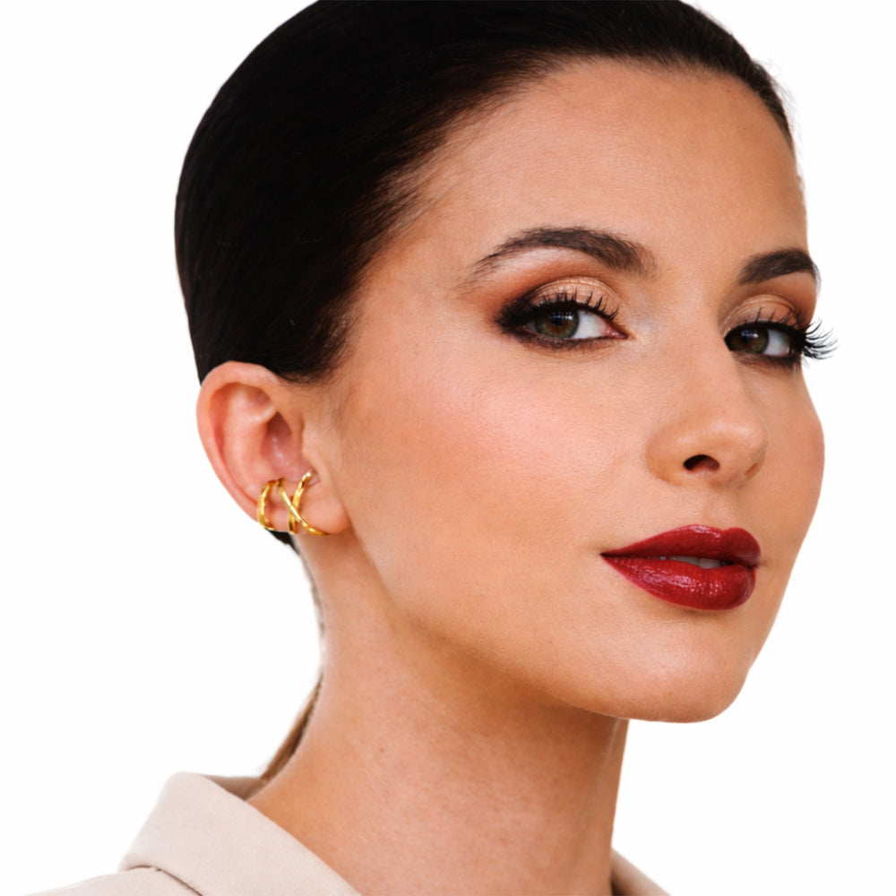 Piercing Fake Único X Banho Ouro 18k