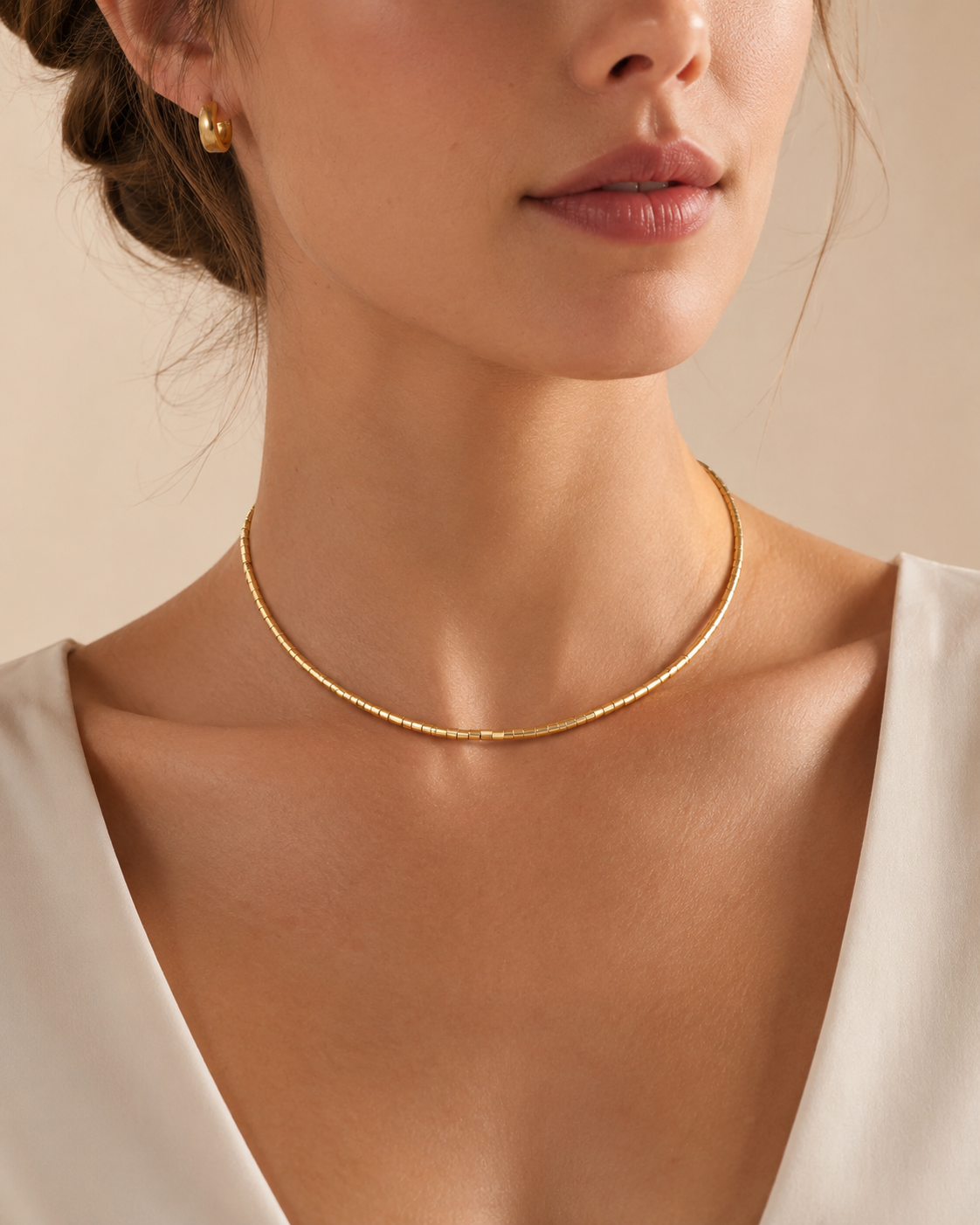 Colar Choker Canutilhos Redondinhos