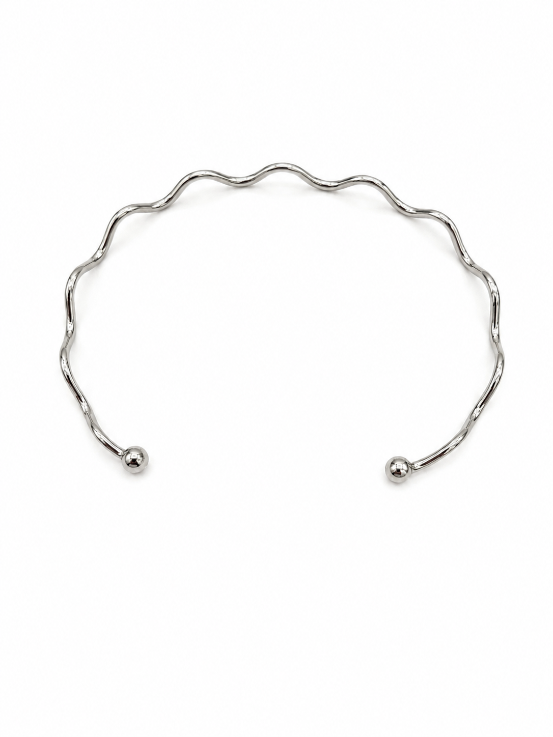 Pulseira Bracelete Aro Rígido Ondulado