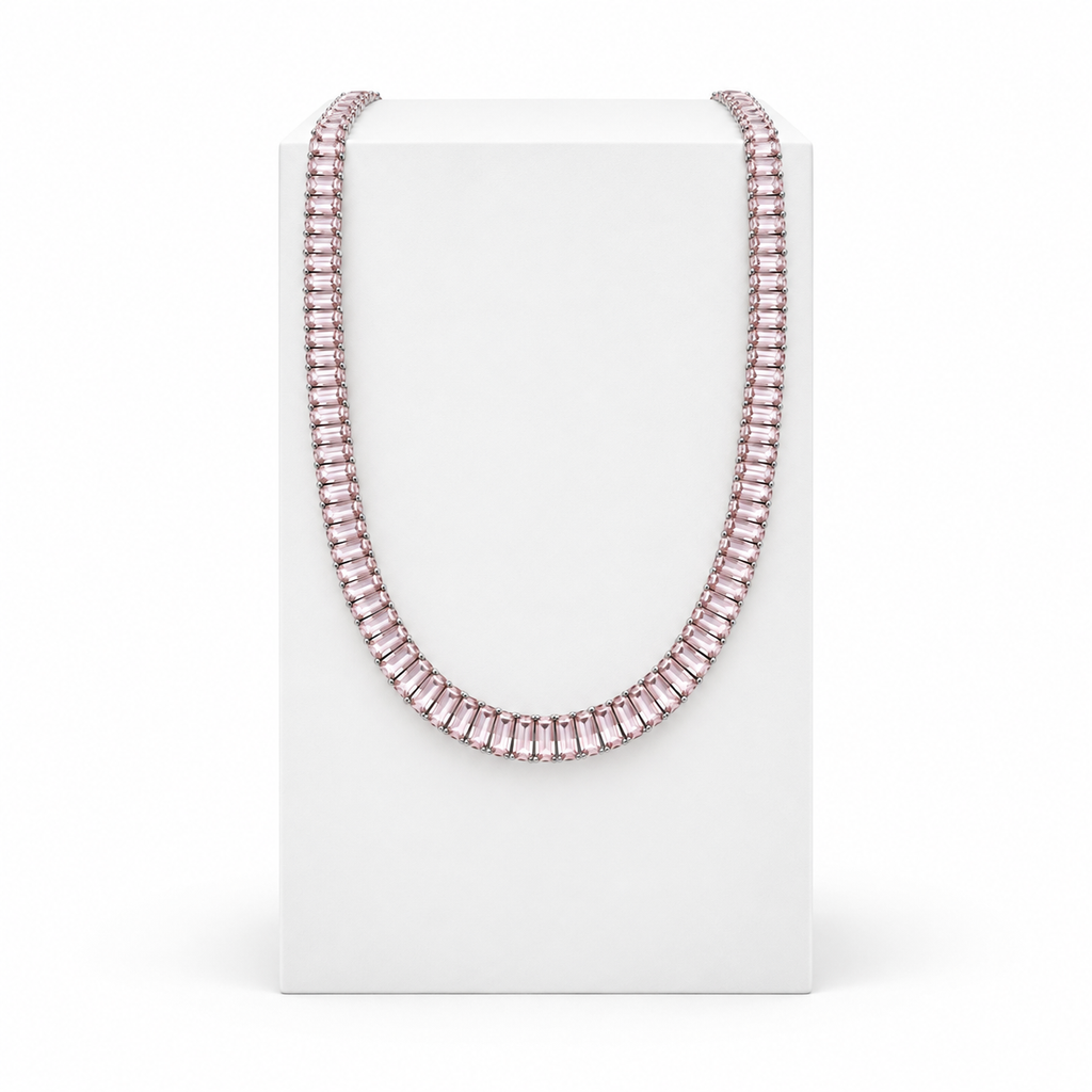 Colar Choker Riviera Rosa Claro
