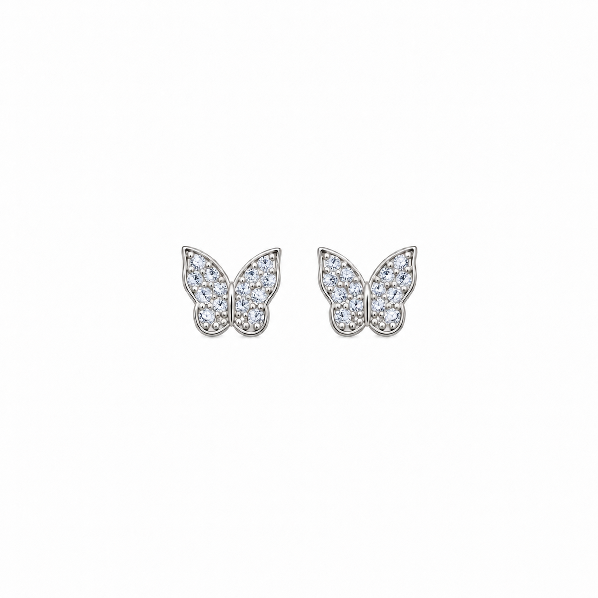 Brincos Borboleta Zirconias