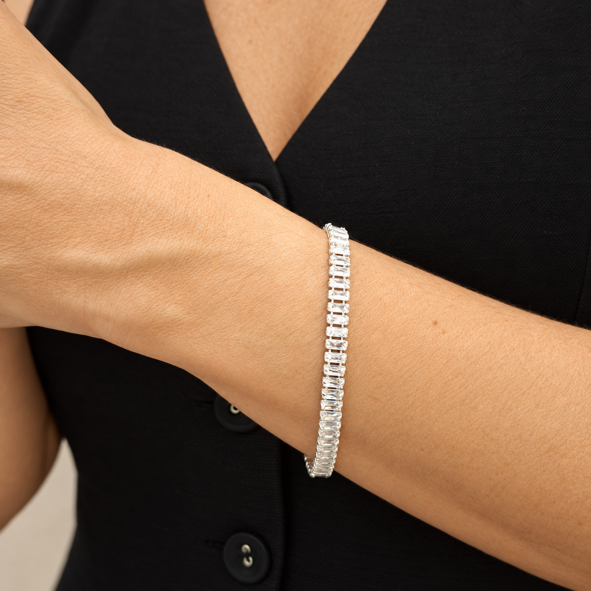 Pulseira Riviera Baguete