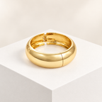 Pulseira Bracelete Dourada Grossa