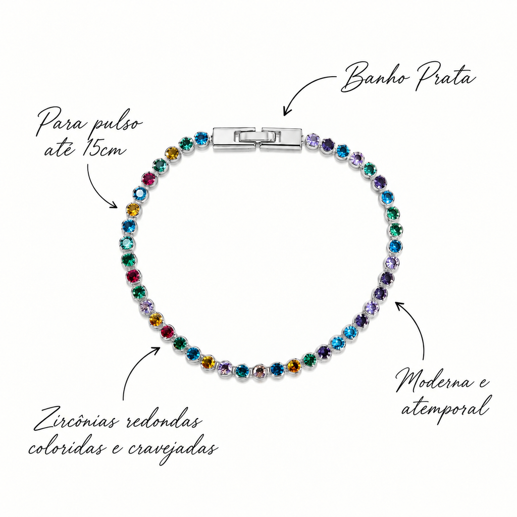 Pulseira Riviera Colorida