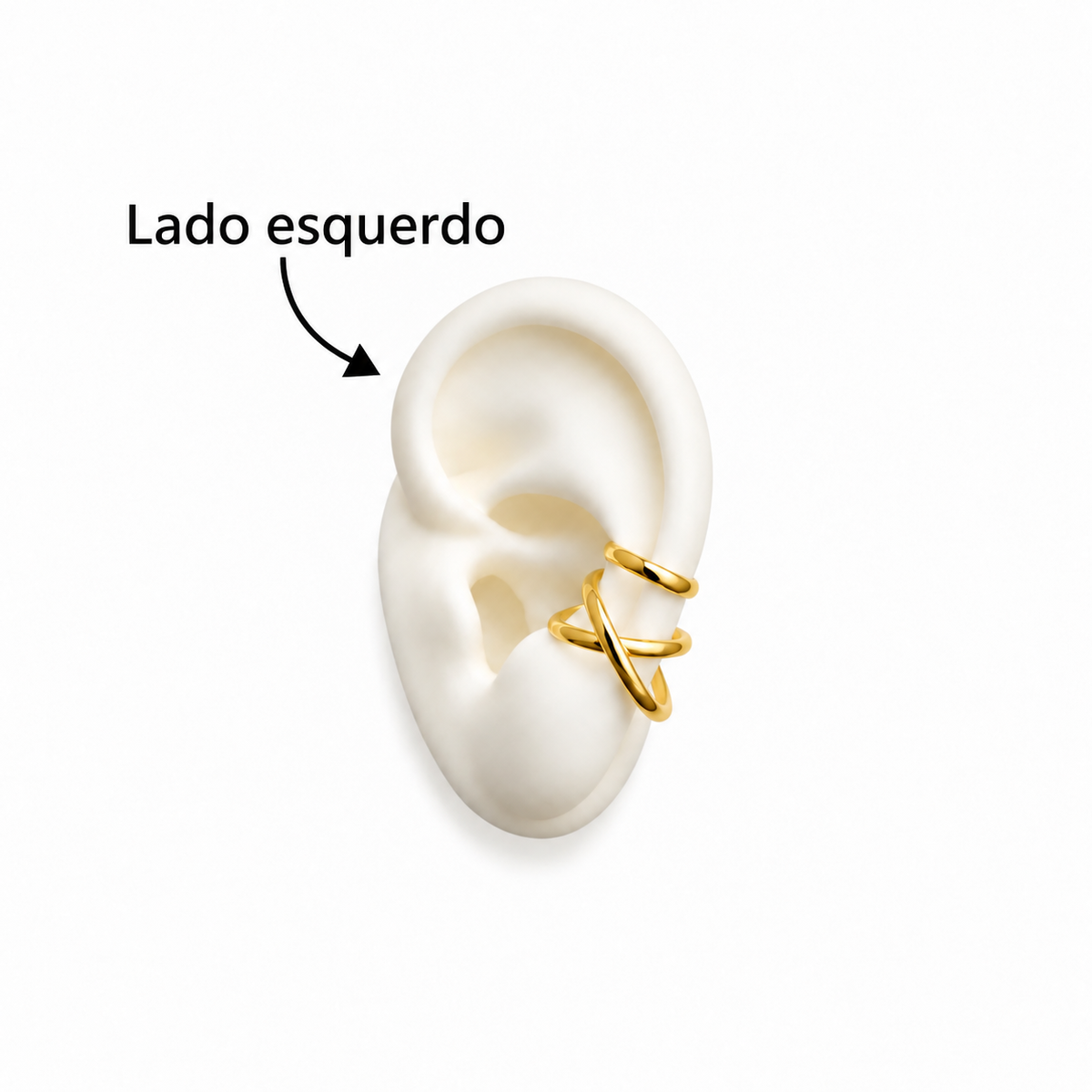 Piercing Fake Único X