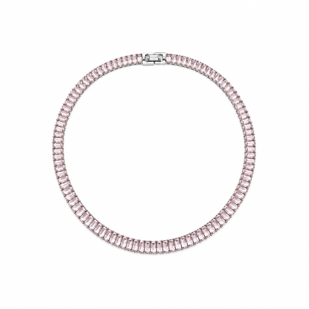 Colar Choker Riviera Rosa Claro