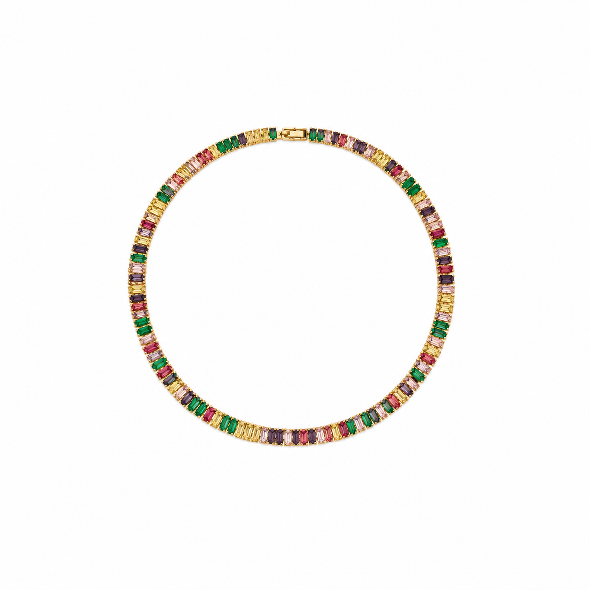 Colar Choker Riviera Rainbow