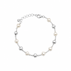 Pulseira Coração Pérola