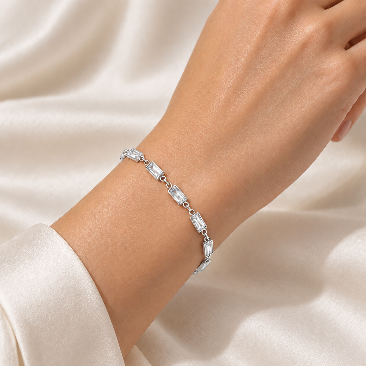 Pulseira Detalhes Retangulares
