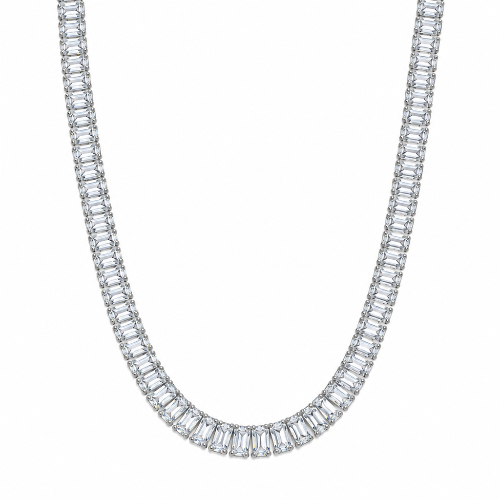 Colar Choker Riviera Baguete