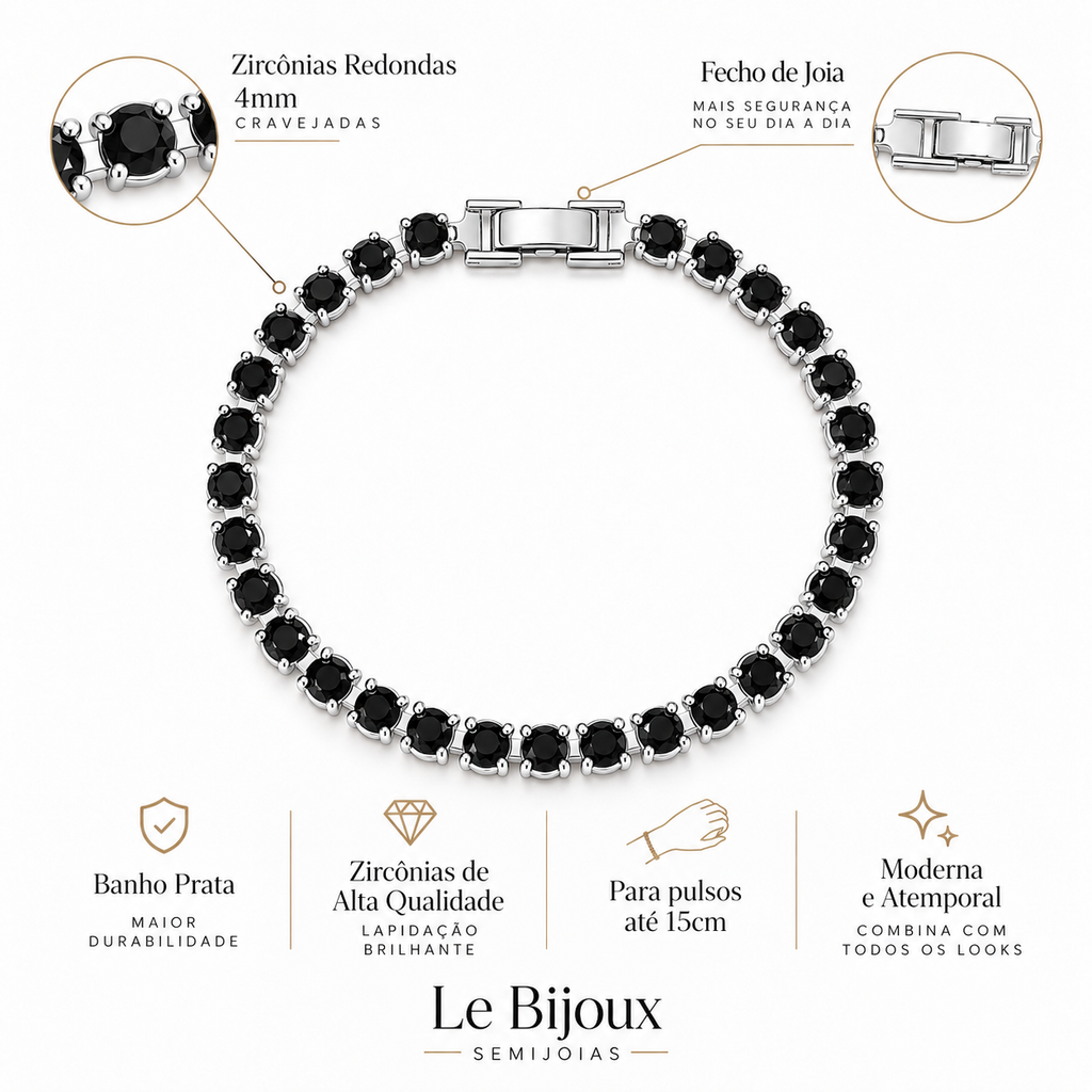 Pulseira Riviera Preta